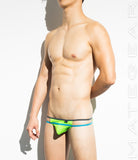 Sexy Mens Underwear Maximizer Mini Bikini - Won Ho (Lime Cotton) - MATEGEAR - Sexy Men's Swimwear, Underwear, Sportswear and Loungewear