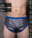 Sexy Mens Sportswear Very Ultra Shorts - Un Hoon Ii Grey Sports Netting / Medium