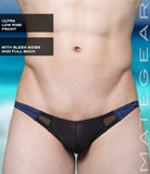 Sexy Mens Swimwear Ultra Swim Bikini - Roe Yeon Iii (Ultra Low Rise Front / Thin Nylon Series) Black