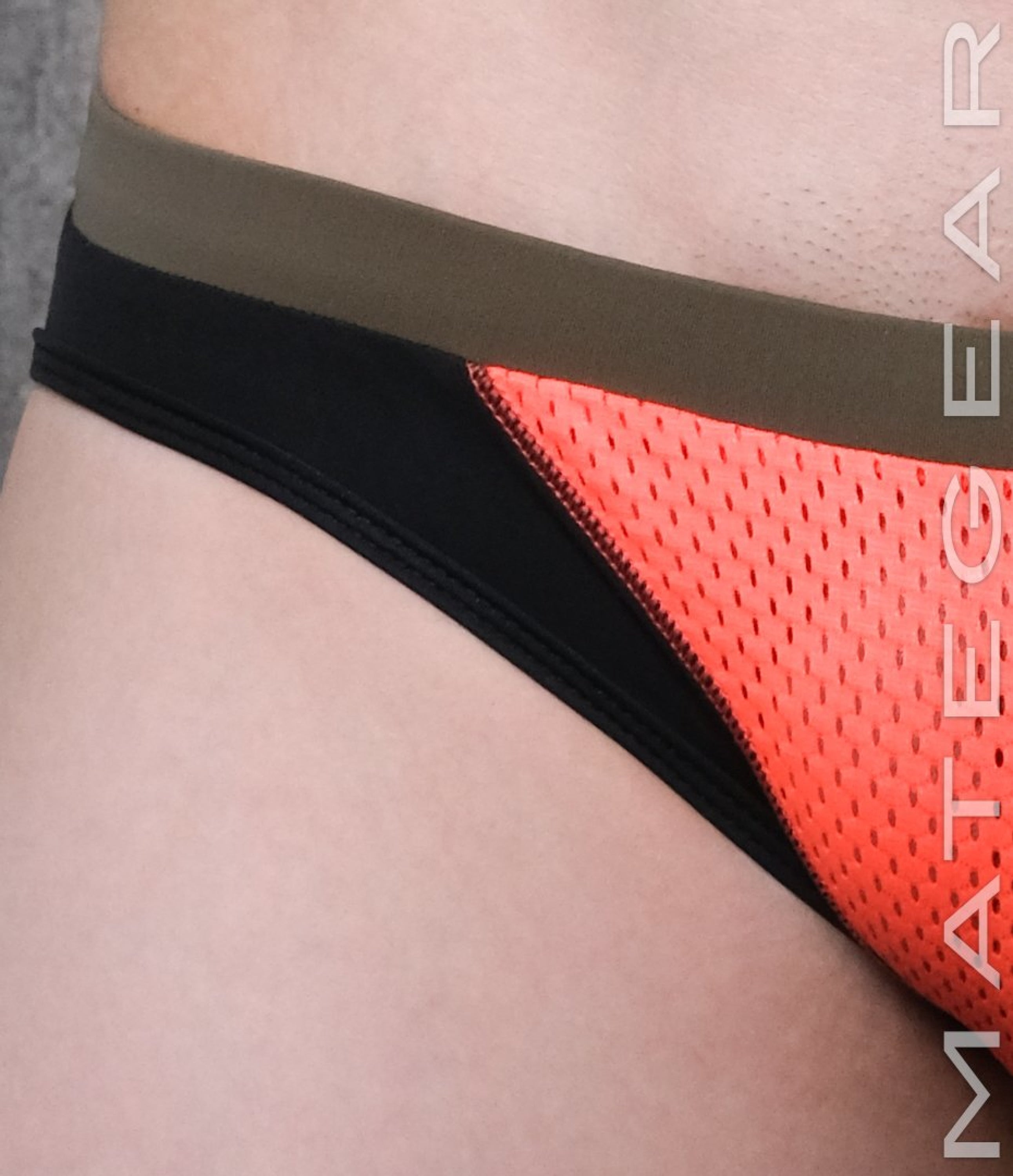 Sexy Mens Swimwear Ultra Swim Racer Bikini - Tak Jae (Low Rise Flat Front / With Drawstring)