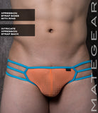 Sexy Mens Swimwear Xpression Ultra Bikini - Ae Cha (Strap Back) Orange Mesh / Medium