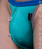 Sexy Mens Swimwear Xpression Ultra Swim Pouch Bikini - He Ran (Button Front)