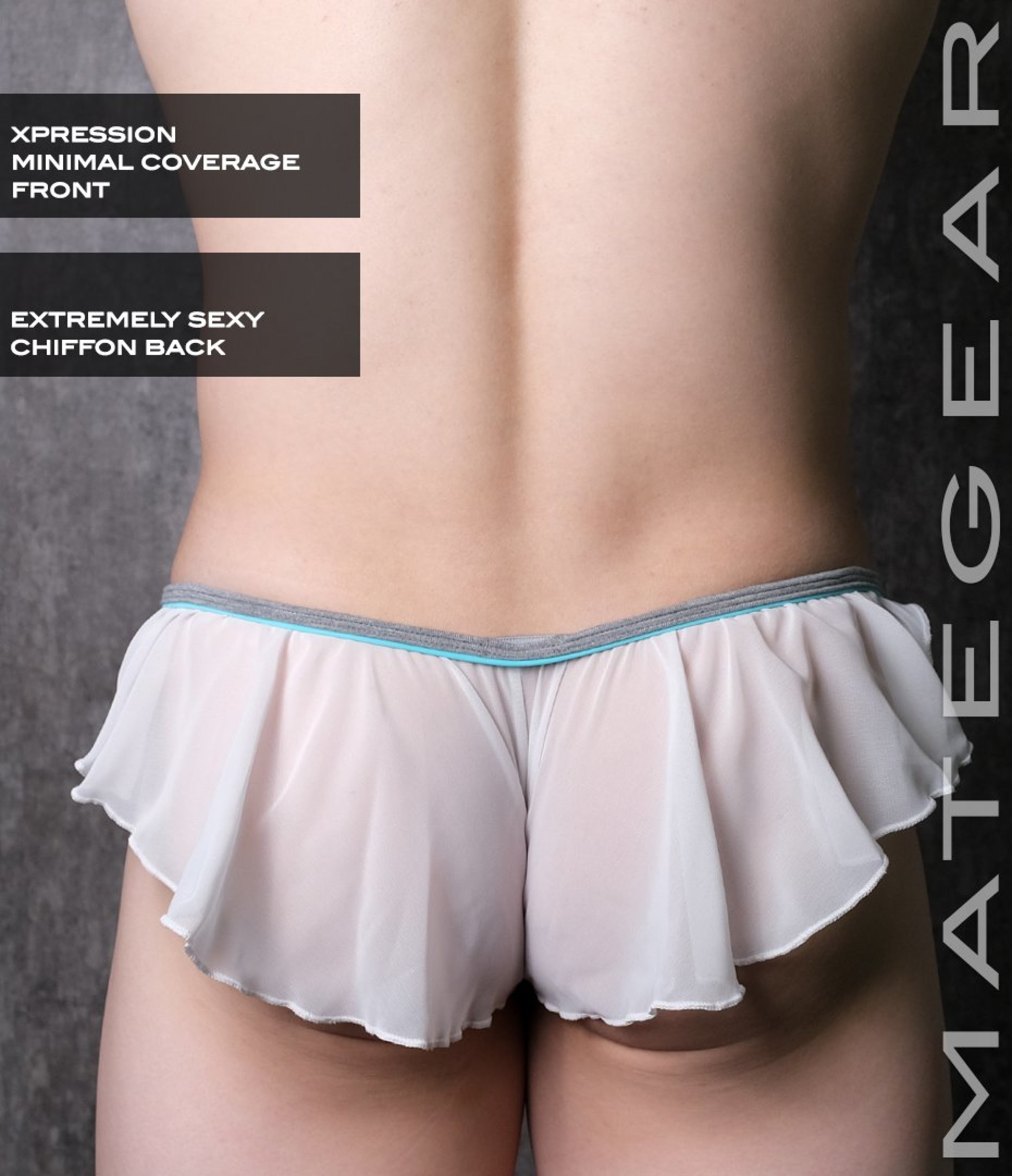 Sexy Mens Underwear Xpression Mini Bikini - Chu Sook (Xpression Front / Chiffon Back)