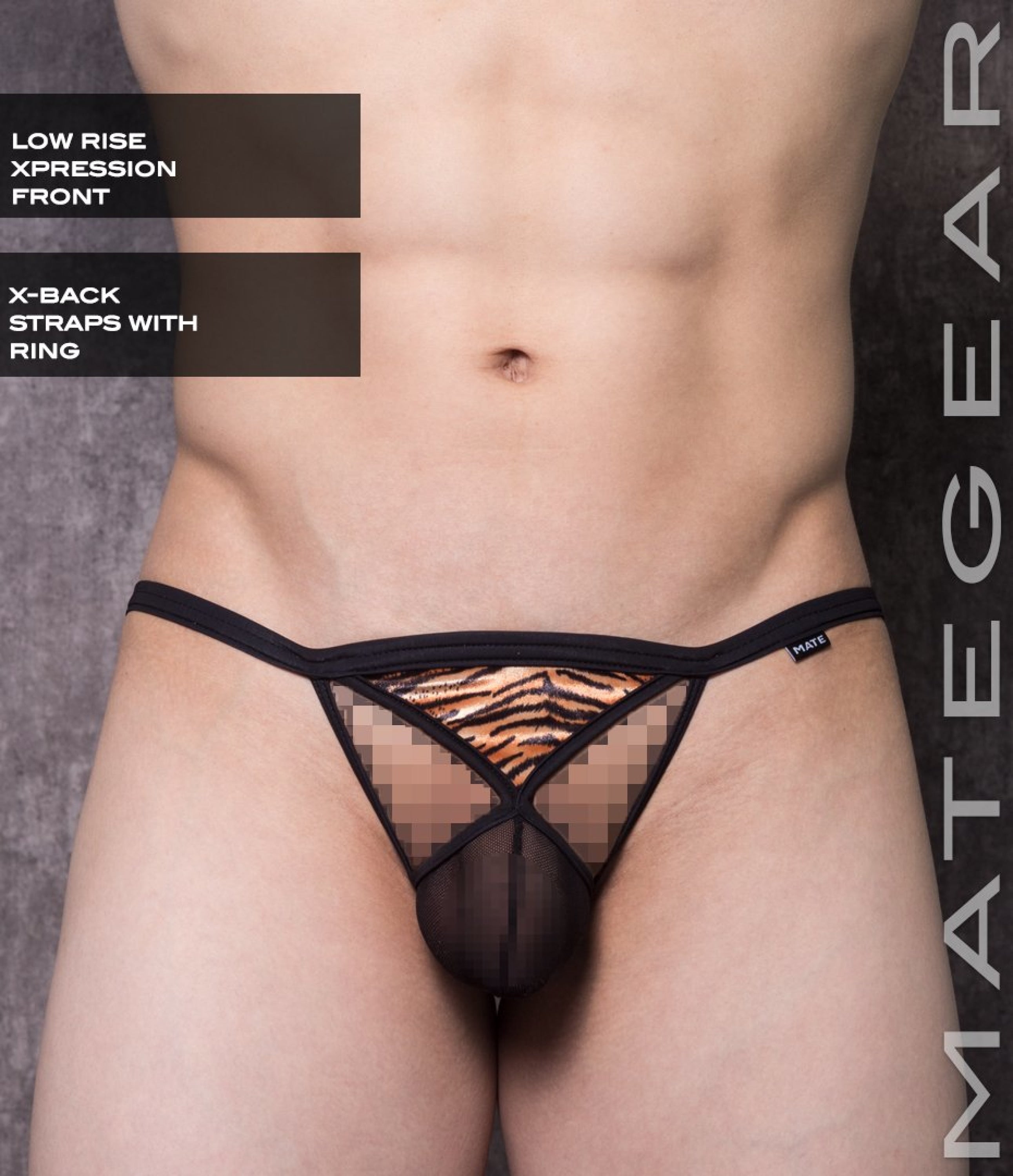 Sexy Mens Underwear Xpression Mini Bikini - Ryeo Hyo Tiger Print / Small