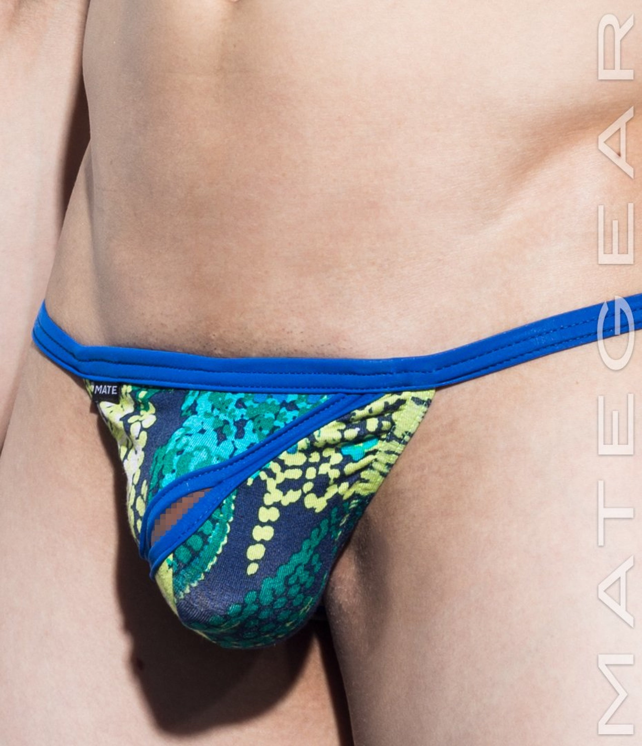 Sexy Men's Underwear Xpression Mini G - Ping Bae (Diagonal Front Slit) - MATEGEAR - Sexy Men's Swimwear, Underwear, Sportswear and Loungewear