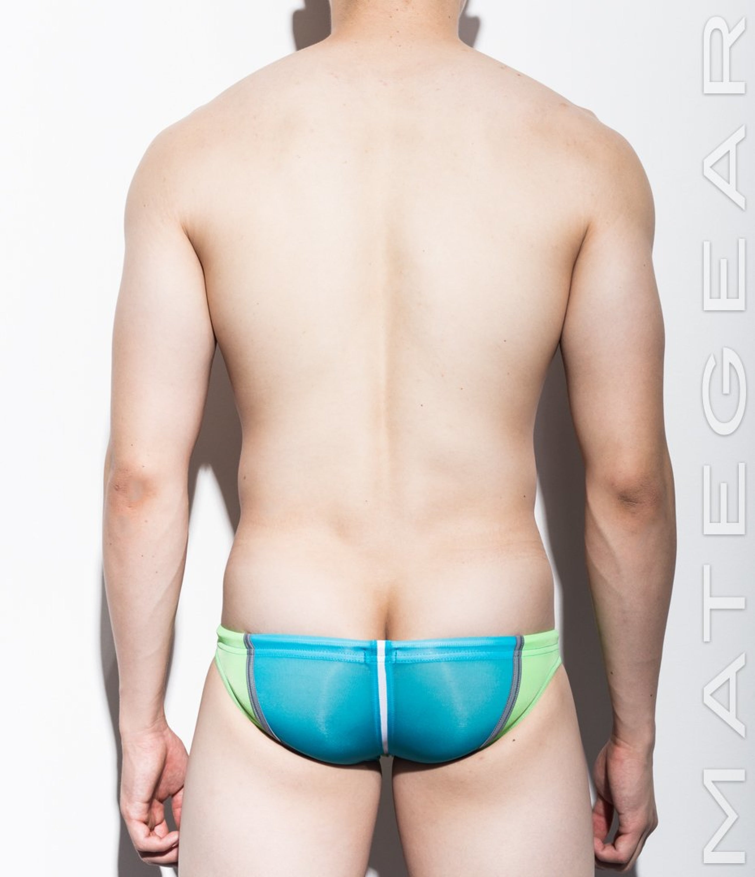 Ultra Swim Bikini - Jun Won (Flat Front / Translucent Back Panel ) - MATEGEAR - Sexy Men's Swimwear, Underwear, Sportswear and Loungewear